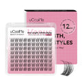 uCoolMe Lashes Venus Single-length False Eyelashes 80pcs Invisible Band 8 10 12 14 16mm Zero-Waste Uniform-Size Lash Extensions