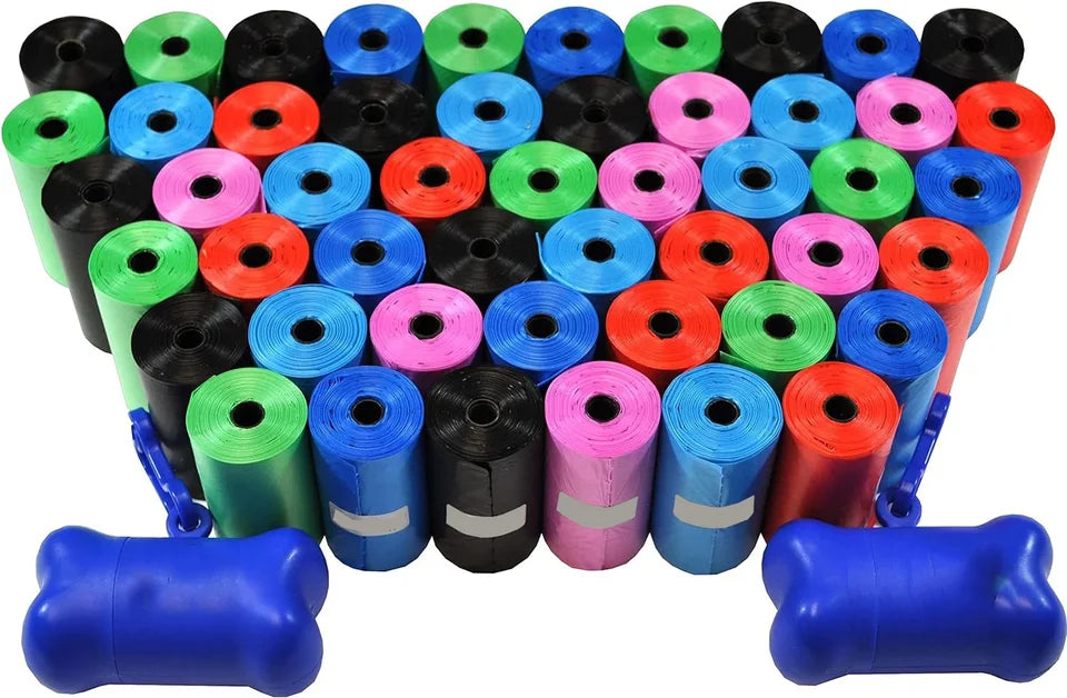 100 Rolls Dog Poop Bag Biodegradable Pet Dog Poop Bag Zero Waste Dog Pooper Bags Paw Doggy Litter Poop Bag